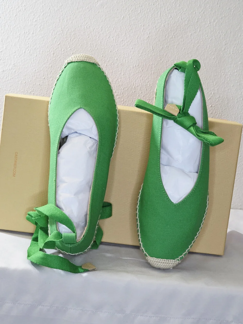 Castañer Gea/2/161 Espadrille Sandals In Verde Size 38 (7.5 US)